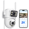 ANBIUX 2K/6MP Dual Lens PTZ Outdoor Security Camera