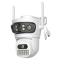 ANBIUX 3-in-1 Überwachungskamera Aussen - 2.4/5GHz WiFi Kamera Outdoor mit 360° Sicht, Farb-Nachtsicht, Smart Tracking, Zwei-Wege-Audio, IP66, TF/Cloud Kompatibel
